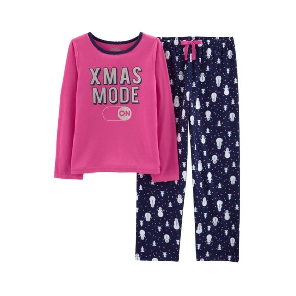 Oshkosh Girl's Christmas Pajama Set Size 6 Snowman - Picture 2 of 6